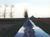 Road, Reflection, Mt. St. Michele, France