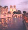 Notre Dame, Moon, Paris, France