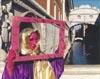 Figure, Pink Frame, Venice, Italy