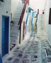 Four Rails, Blue Door, Mykonos, Greece