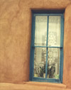 Turquoise Window, Lace, Santa Fe, New Mexico